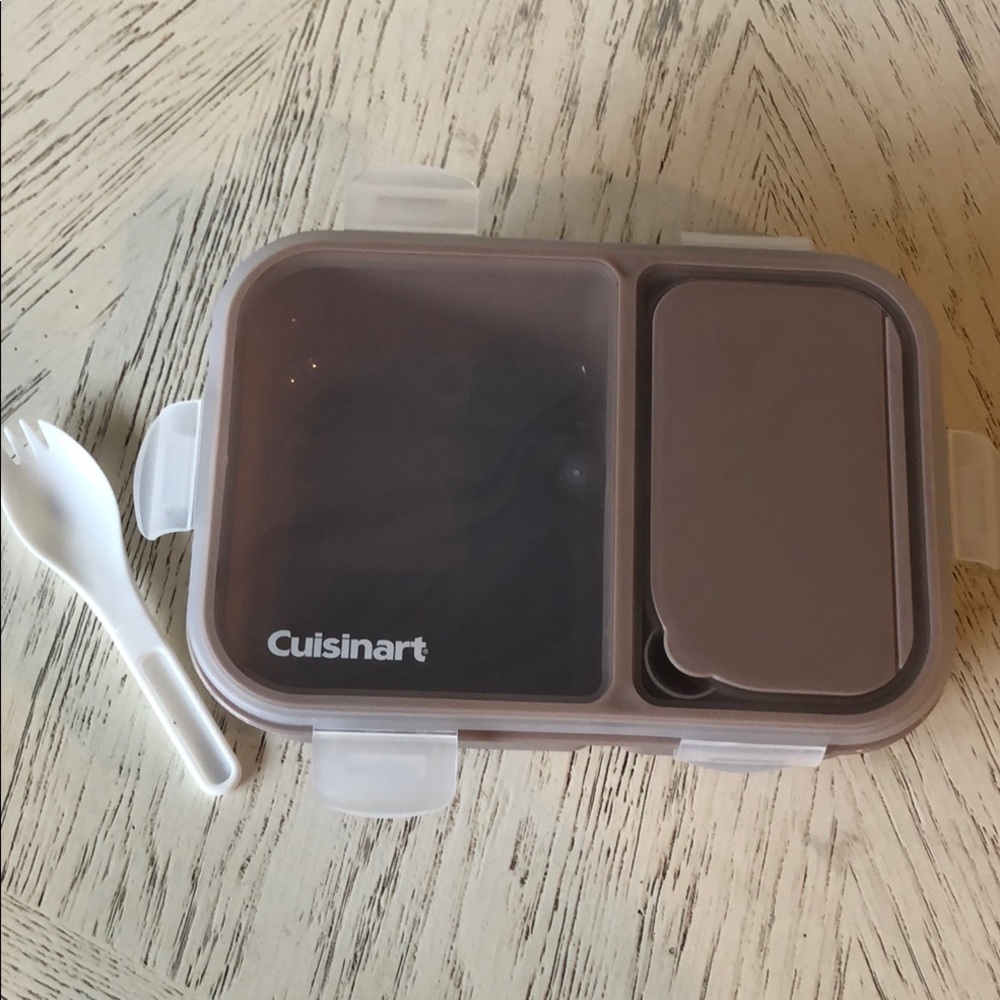 Cuisinart Tan Bento Box with Utensil